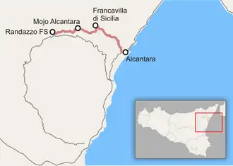 Image illustrative de l’article Ligne Alcantara-Randazzo