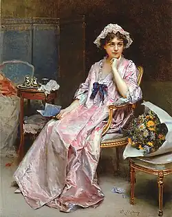 La Maîtresse hésitante, localisation inconnue.