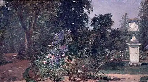 Versailles, le jardin du Roi, 1914, huile sur toile, 17 × 30 cm, Versailles, musée Lambinet.