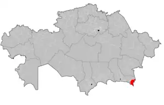 Localisation de District de Raiymbek