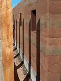 Mur en pisé.