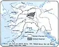 Carte de l'Alaska avec le projet de barrage.
