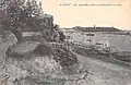 Le borj al-Barrana (en bas à droite) en 1913, peu avant sa destruction.