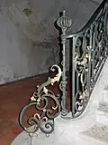 La Réole, escalier intérieur de la mairie. Blaise Charlut (1715 - 1792)