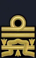 Insigne d'amiral de division ou d'amiral inspecteur de la Marina Militare