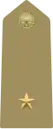 Grade de sous-lieutenant pour les 1re et 2e&nbsp;année.