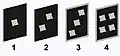 4. Grades du  Volkssturm :  Gruppenführer (1),  Zugführer (2),  Kompanieführer (3),  Bataillonsführer (4).