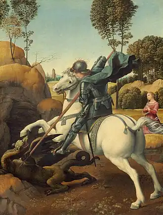 Saint Georges et le dragonRaphaël, National Gallery of Art, Washington D.C.
