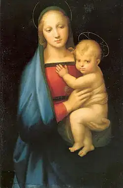 Raphaël - La Madone du Grand-Duc, 1504-1505Huile sur bois, 84 × 55 cmpalais Pitti, Florence.