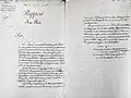 Rapport au roi du 30 novembre 1828