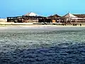 Côte vue d'un bateau.