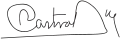 Signature de Raúl Castro
