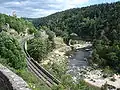 Allier, chemin de fer, château de Jonchères.