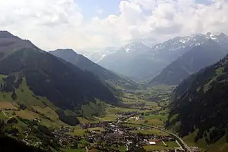 Vue sur la vallée.