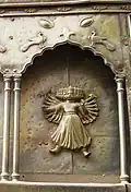 Ravana sur un char en laiton, Searsole Rajbari, Bengale occidental, Inde.