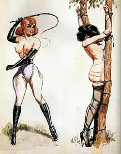 Illustration d'une activité BDSM.