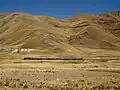 Ascension du train côté Cuzco.