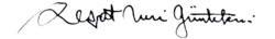 signature de Reşat Nuri Güntekin