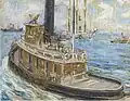 John Recknagel ː Baleinière dans le port de New-York (1924).