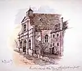 Église avec le portail de l'ancienne église Notre-Dame