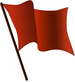 Drapeau rouge du socialisme