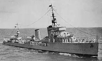Le destroyer Regele Ferdinand en 1935.