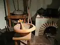 Reconstitution d'une cuisine de l'époque romaine.