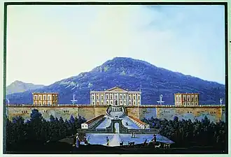 Le palais au XVIIIe&nbsp;siècle.