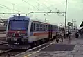 Autorails ACT ALn 067 & (?) de la compagnie ACT en gare de Reggio Emilia (2002)