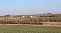 Vue du hameau de la Désolation sur la D 1029 de Saint-Quentin à Guise.