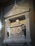 Tombeau des papes Calixte III (1455-1458) et Alexandre VI (1492-1503) à l’église Sainte-Marie de Montserrat des Espagnols.