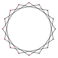 {16/3} (angle interne : 112,5°)