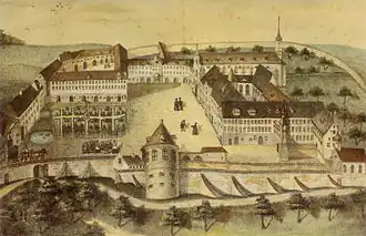 Abbaye d'Elchingen au XVIIIe siècle.