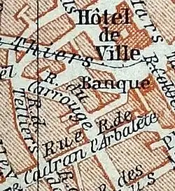 Sur un plan de 1908,