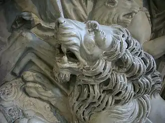 Détail du lion.