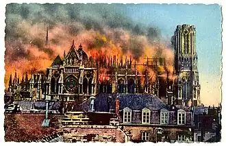Image illustrative de l’article Incendie de Notre-Dame de Reims (1914)