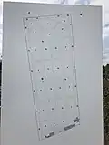 Plan du cimetière de l'Est de Reims.