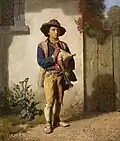 Le Petit savoyard à la cornemuse, 1860