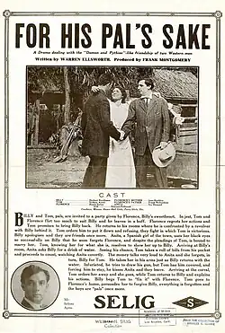 Description de l'image Release flier for FOR HIS PAL'S SAKE, 1911.jpg.