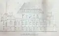 Relevé de la façade Renaissance avant 1914