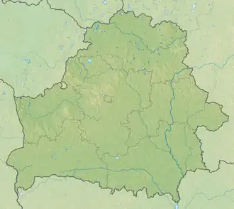 Voir sur la carte topographique de Biélorussie