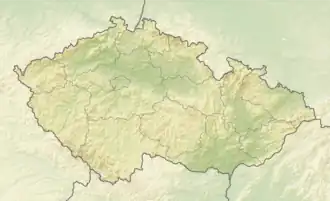 voir sur la carte de République tchèque