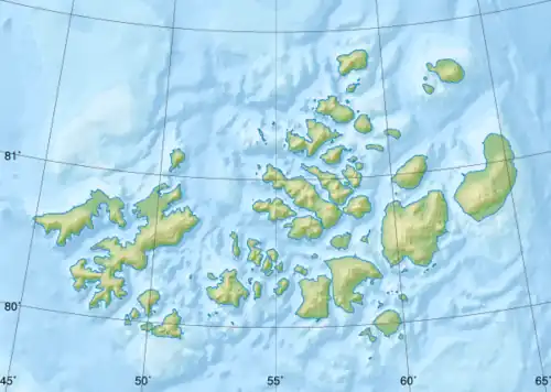 Carte de l'archipel François-Joseph