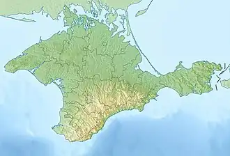 Voir sur la carte topographique de Crimée