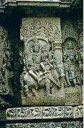 Statue de Shiva et Parvati sur le taureau Nandi