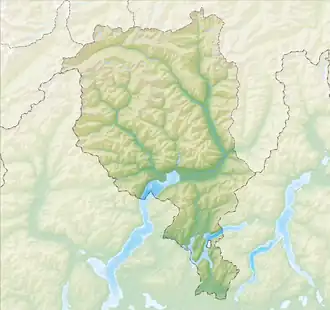 (Voir situation sur carte : canton du Tessin)