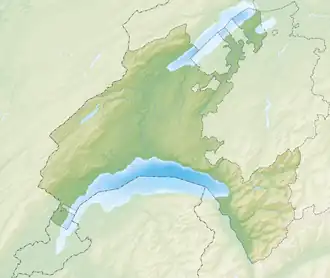 (Voir situation sur carte : canton de Vaud)