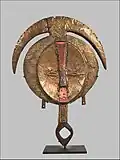Figure d'ancêtre, gardien de reliquaire. Région d'Okondja, au Nord-est de la République gabonaise