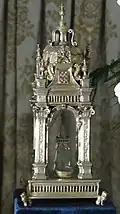 Reliquaire du lait de la Vierge XVIe aux armes de François de Chateaubriand.