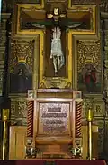 Reliquaire de saint Pierre de Jésus Maldonado à la cathédrale de Chihuahua.